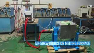 MF-50KW Medium frequency induction melting furnace 10kg-30kg capacity