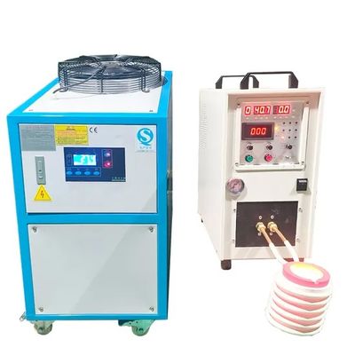 Electric Induction Melting Furnace for Copper Gold Aluminum with 25KW Power and Water Cooling System