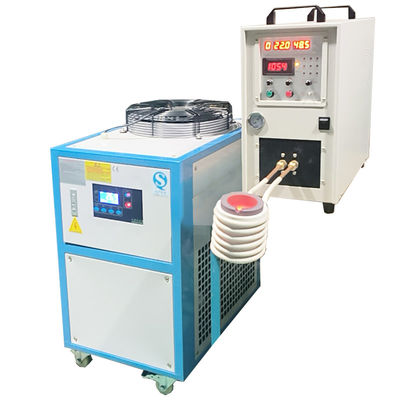 Electric Induction Melting Furnace for Copper Gold Aluminum with 25KW Power and Water Cooling System