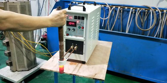 Vertical Type ISO Certified High Efficiency 25KW High Frequency Induction Heater for Heating and Melting