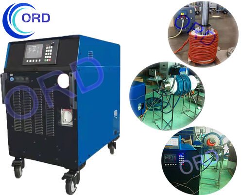 Bon prix Machine de chauffage à induction à refroidissement par air numérique DSP-120kw pour le traitement thermique de la plateforme de veste soudée en ligne